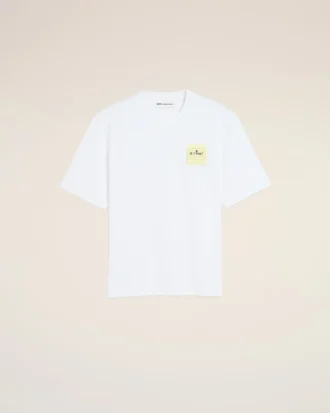 White Cotton Post It “Je T’aime” T-Shirt