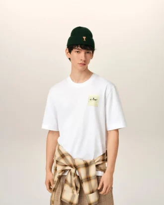 White Cotton Post It “Je T’aime” T-Shirt