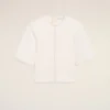 White Cotton Short Sleeves Fitted Top White Cotton Short Sleeves Fitted Top