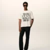 White Cotton Signature Print T-Shirt White Cotton Signature Print T-Shirt