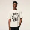 White Cotton Signature Print T-Shirt White Cotton Signature Print T-Shirt