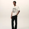 White Cotton Signature Print T-Shirt White Cotton Signature Print T-Shirt