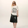 White Cotton Signature Print T-Shirt White Cotton Signature Print T-Shirt