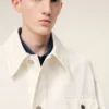 White Cotton Worker Jacket White Cotton Worker Jacket