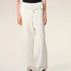 White Cotton Wrapped Belted Ballon Fit Jeans White Cotton Wrapped Belted Ballon Fit Jeans