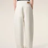 White Cotton Wrapped Belted Ballon Fit Jeans White Cotton Wrapped Belted Ballon Fit Jeans