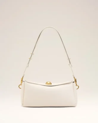 White Cow Leather Carrousel Bag