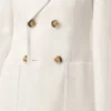 White Linen Double Breasted Jacket White Linen Double Breasted Jacket