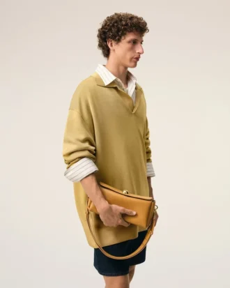 Yellow Cow Leather Carrousel Bag