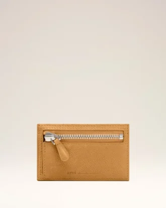 Yellow Cow Leather Carrousel Zipped Card Holder