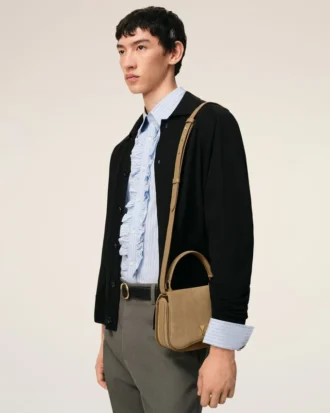 Yellow Cow Leather Top Handle Paris Paris Bag
