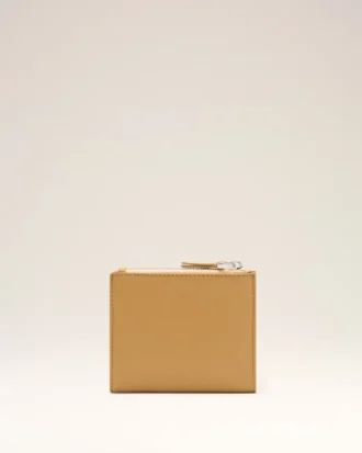 Yellow Cowhide Leather Voulez-Vous Folded Wallet