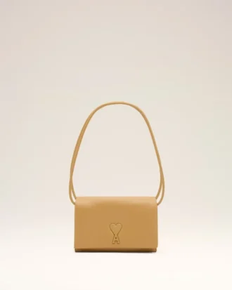 Yellow Cowhide Leather Voulez-Vous Wallet on Strap