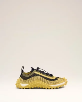 Yellow Knit Mirage Sneakers