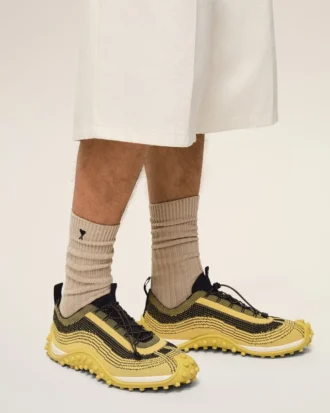 Yellow Knit Mirage Sneakers